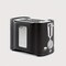 Edge Collections - Black - Efficient 2-Slice Toaster with Easy Clean Crumb Tray - 1 Piece